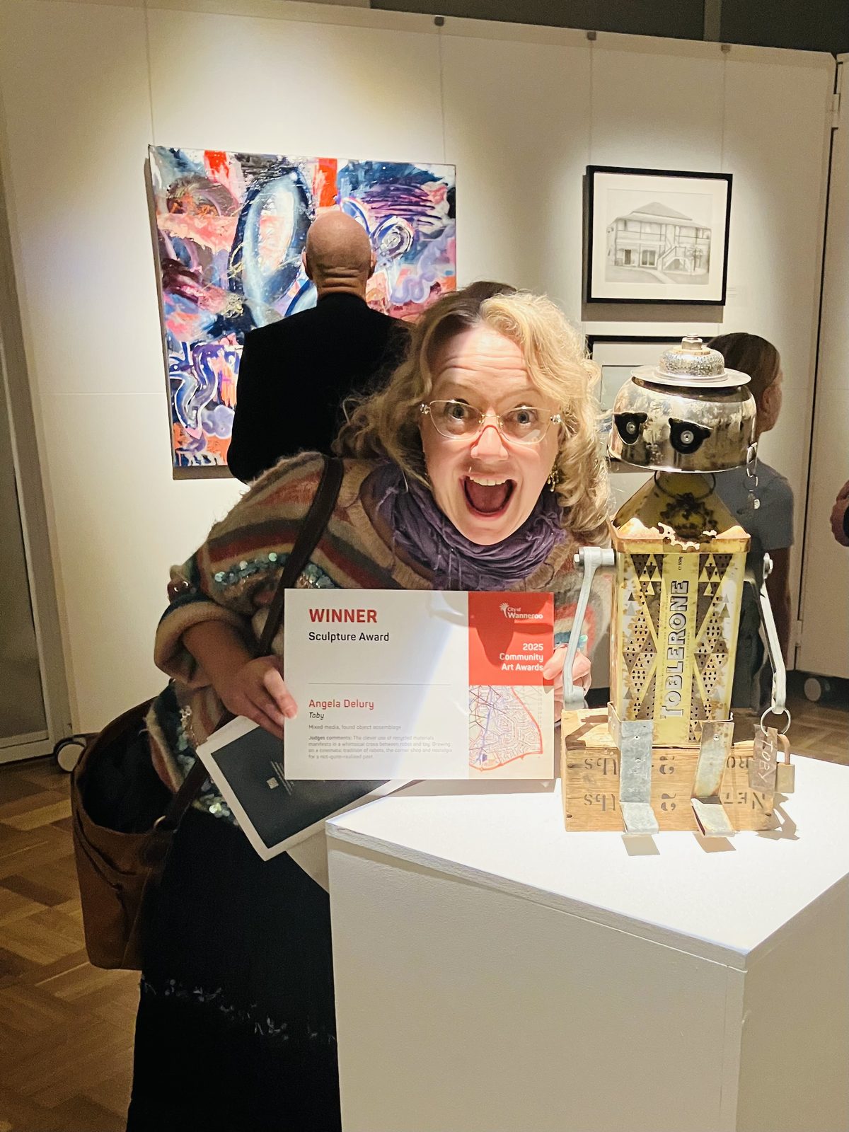 Angela Delury — assemblage artist Perth
